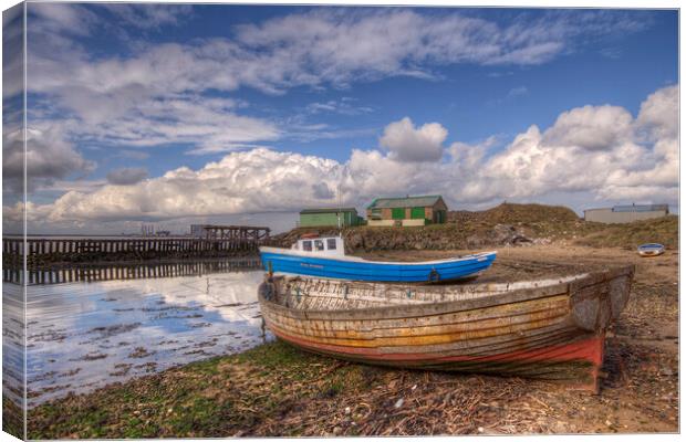 Two Boats Canvas Print by Dave Urwin