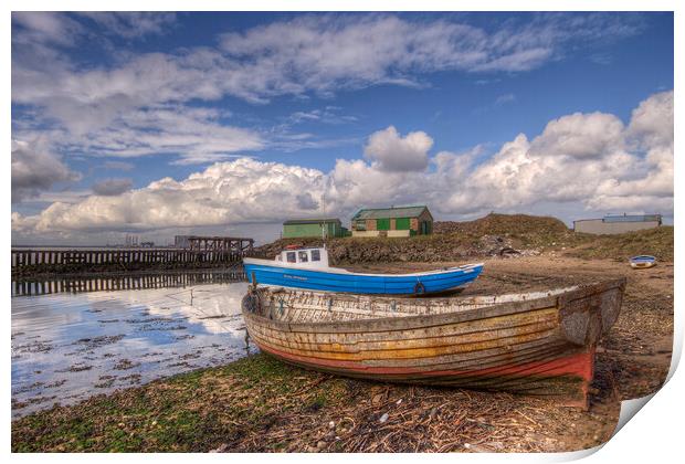 Two Boats Print by Dave Urwin