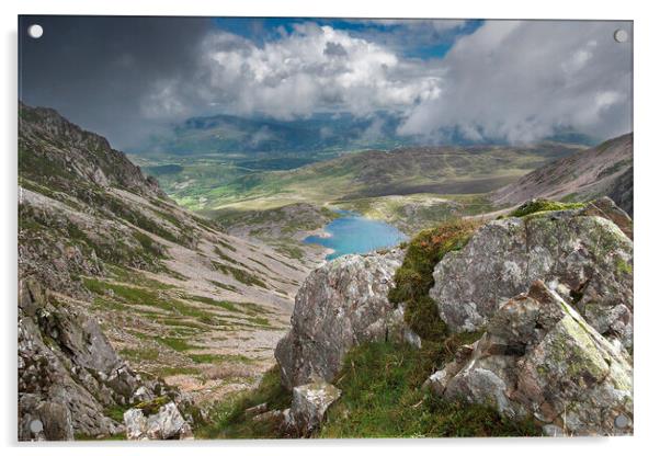View From Cadair Idris  Acrylic by Dave Urwin