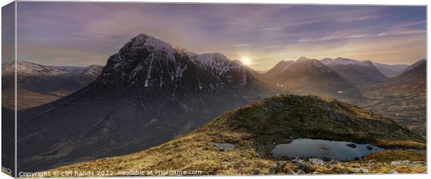Glencoe mountain Canvas Print by Scotland's Scenery