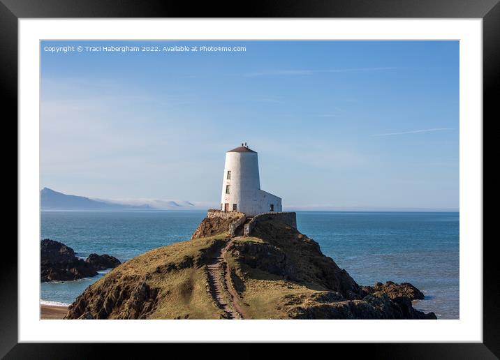 Twr Mawr Lighthouse  Framed Mounted Print by Traci Habergham