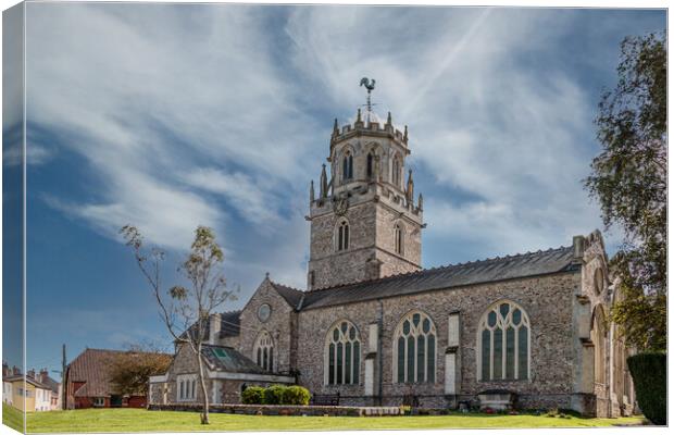 St Andrew's Church, Colyton Canvas Print by Wendy Williams CPAGB