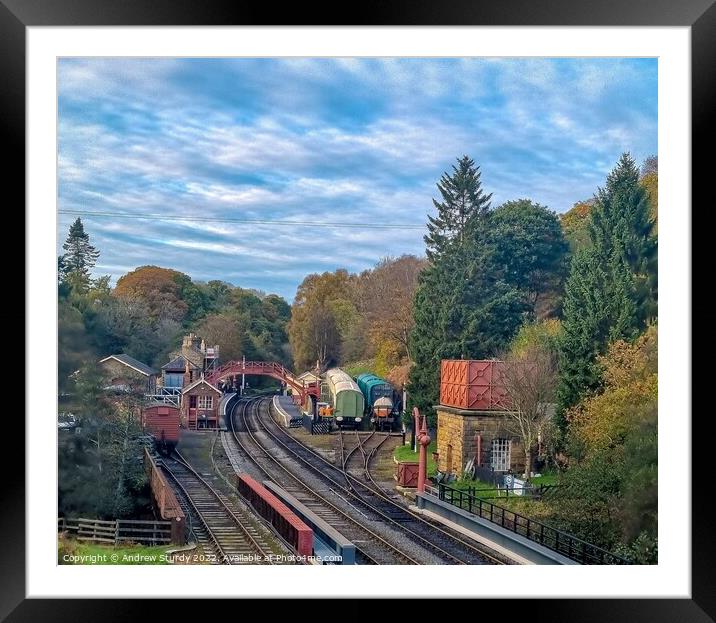 Goathland Framed Mounted Print by Andrew  Sturdy
