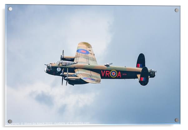 Avro Lancaster VR-A Acrylic by Steve de Roeck