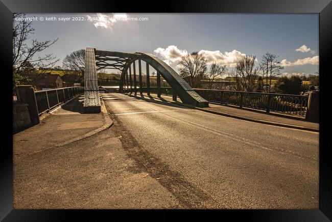 The Bridge at Ruswarp Framed Print by keith sayer