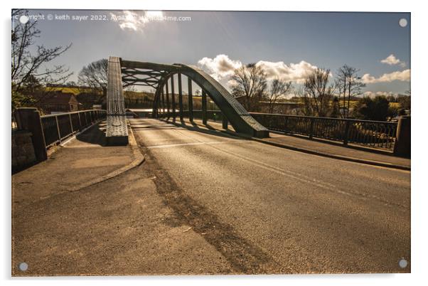 The Bridge at Ruswarp Acrylic by keith sayer