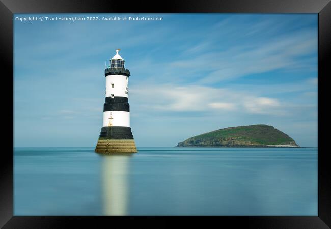 Penmon Lighthouse  Framed Print by Traci Habergham