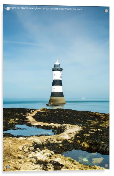 Penmon Lighthouse Acrylic by Traci Habergham