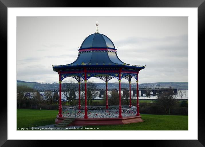 Magdalen Green Bandstand Dundee Scotland  Framed Mounted Print by Mary M Rodgers