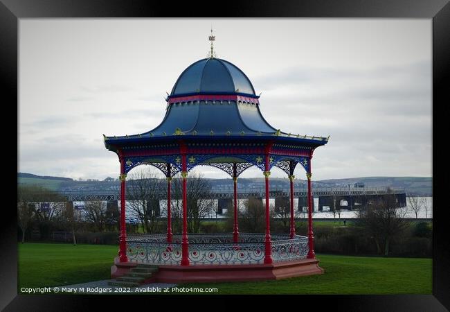 Magdalen Green Bandstand Dundee Scotland  Framed Print by Mary M Rodgers