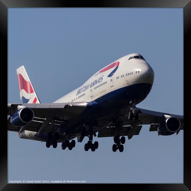 British Airways Boeing 747         Framed Print by David Pyatt