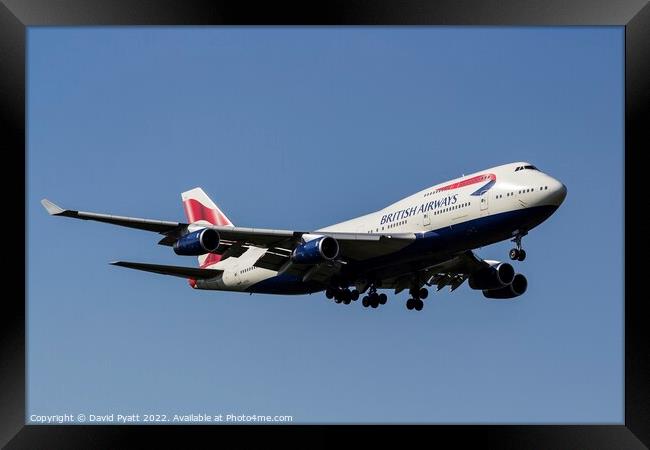 British Airways Boeing 747       Framed Print by David Pyatt