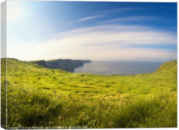 The beautiful Cliffs of Moher in Ireland Canvas Print by Ingo Menhard