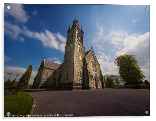 Irish church Acrylic by Ingo Menhard