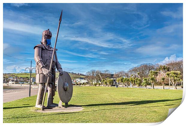 Largs Viking Print by Valerie Paterson