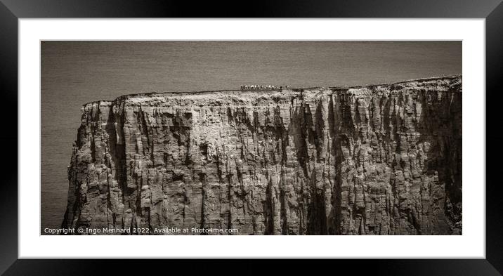 On the edge Framed Mounted Print by Ingo Menhard