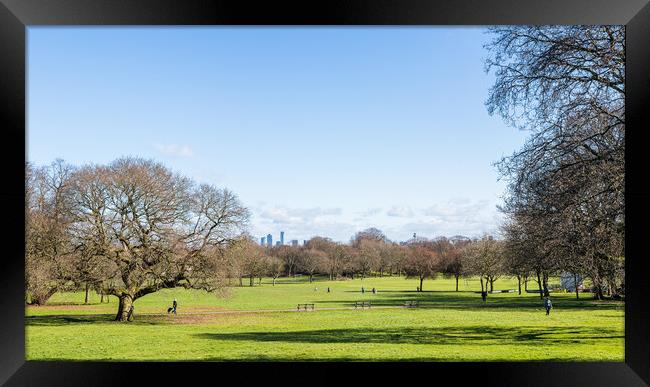 Birkenhead Park panorama Framed Print by Jason Wells