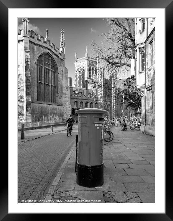 Post Box Framed Mounted Print by Chris Yaxley