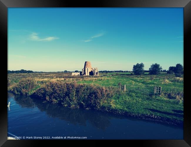 Norfolk Broads St Benet's Abbey Framed Print by Mark Storey