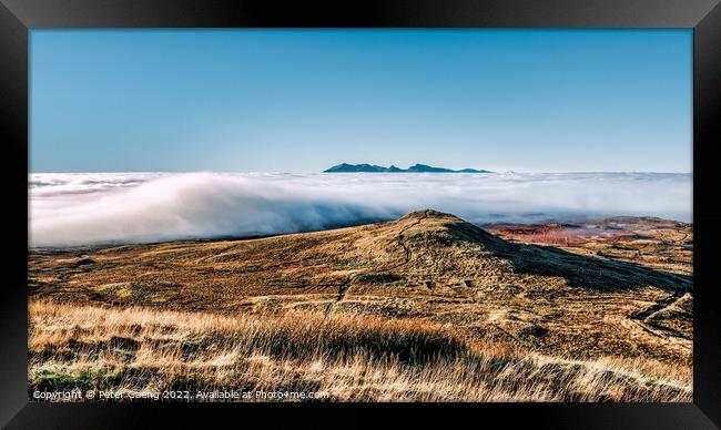 Isle of Arran Cloud inversion - Scotland Framed Print by Peter Gaeng