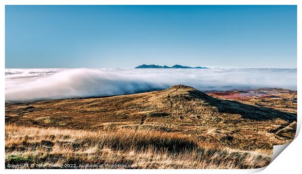 Isle of Arran Cloud inversion - Scotland Print by Peter Gaeng