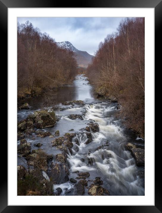 A winter River  Framed Mounted Print by Anthony McGeever