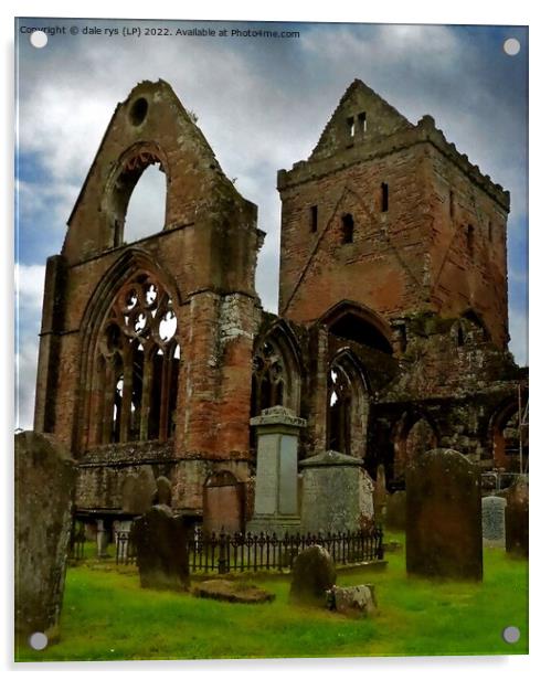 SWEETHEART ABBEY Acrylic by dale rys (LP)