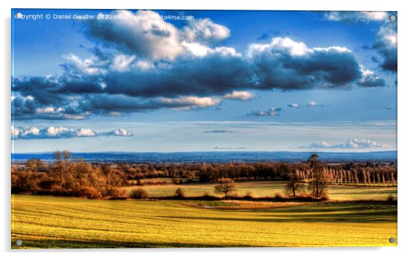 Surrey Landscape in HDR Acrylic by Daniel Gwalter