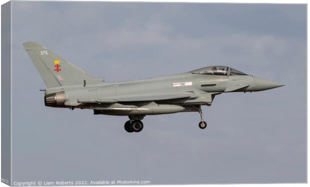 Eurofighter Typhoon ZK375  Canvas Print by Liam Roberts