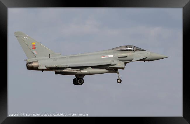 Eurofighter Typhoon ZK375  Framed Print by Liam Roberts