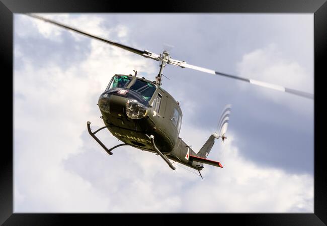 G-Huey Helicopter Framed Print by J Biggadike