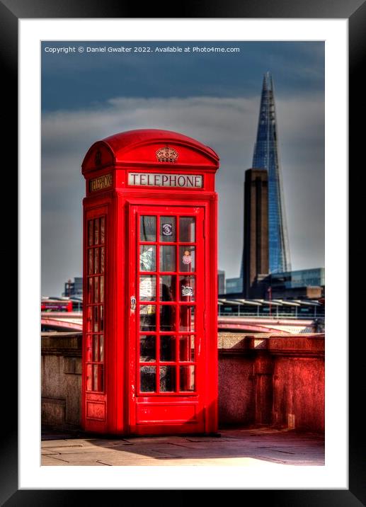 The Iconic Telephone Box Framed Mounted Print by Daniel Gwalter