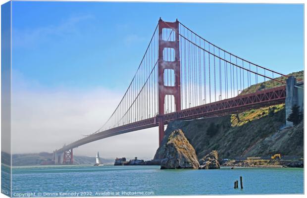 Golden Gate Bridge Canvas Print by Donna Kennedy