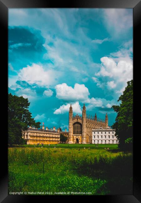View of King's College Cambridge, with the Chapel in the centre  Framed Print by Mehul Patel