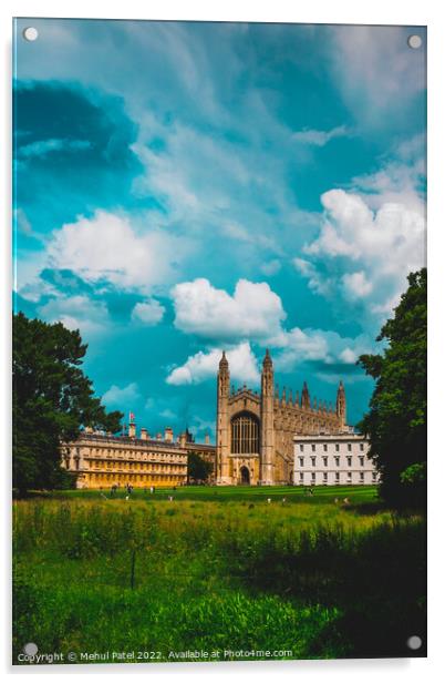 View of King's College Cambridge, with the Chapel in the centre  Acrylic by Mehul Patel