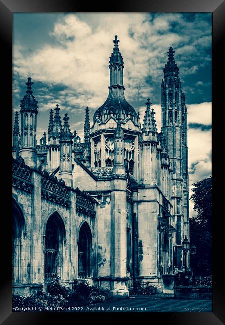 King's College Cambridge gatehouse, King's Parade, Cambridge, En Framed Print by Mehul Patel