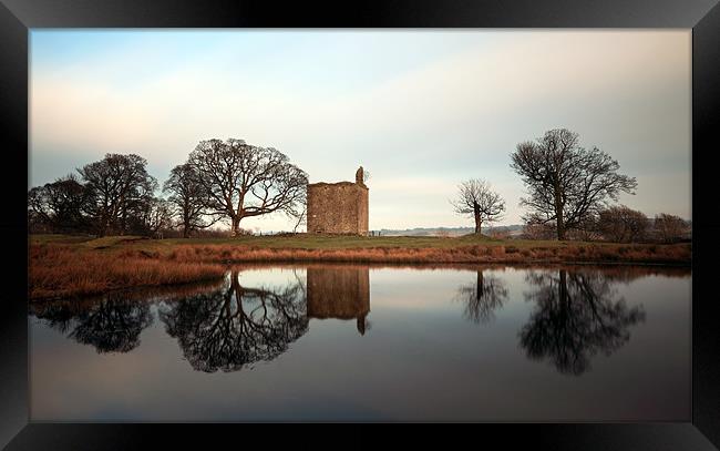 Barr Castle reflection Framed Print by Grant Glendinning