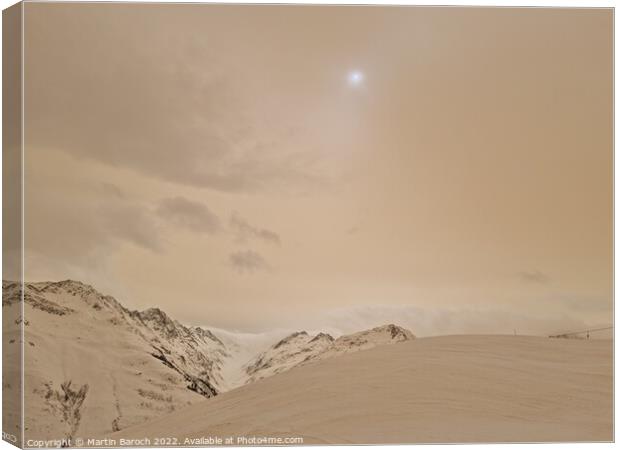 Alps with Sahara sand Canvas Print by Martin Baroch