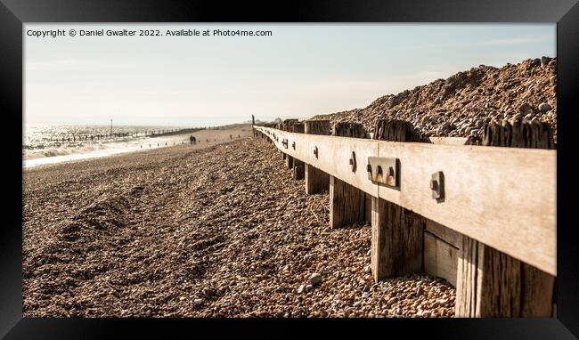Beach Front Leading Lines Framed Print by Daniel Gwalter