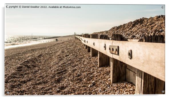 Beach Front Leading Lines Acrylic by Daniel Gwalter
