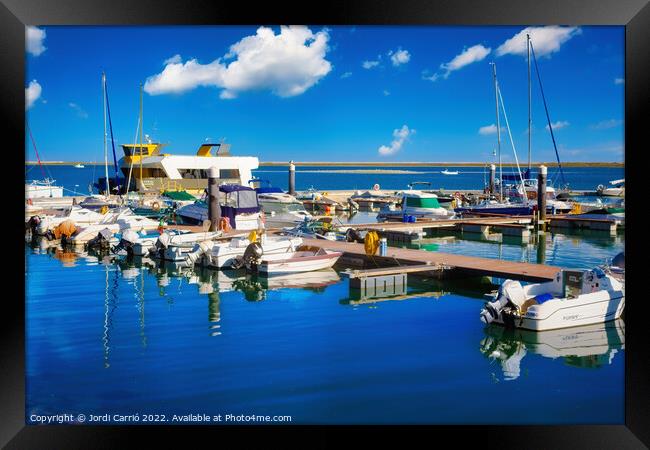 Visit to the city of Olhao, Algarve - 1 - Orton glow Edition Framed Print by Jordi Carrio