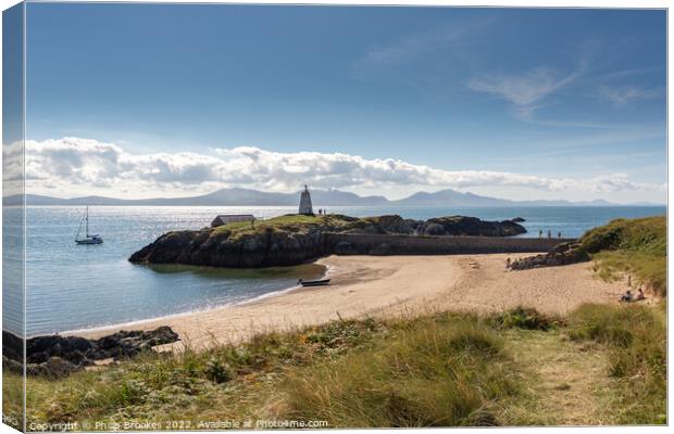 Twr Bach Tower, Anglesey Canvas Print by Philip Brookes