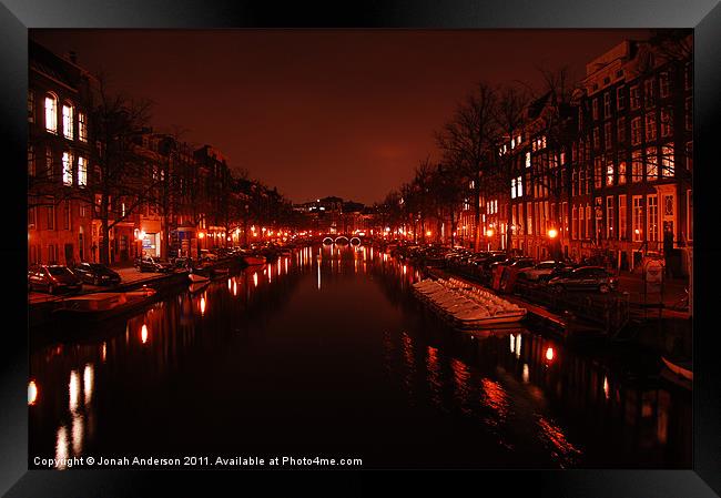 Amsterdam after Dark Framed Print by Jonah Anderson Photography