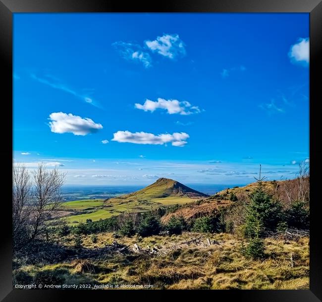 Roseberry Topping, Great Ayton Framed Print by Andrew  Sturdy