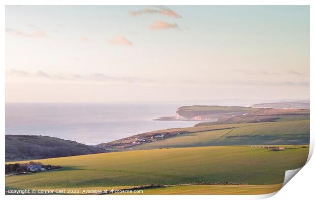 Seaview from Beachy Head  Print by Connor Cast