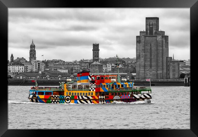 The Dazzle Ferry Framed Print by Roger Green