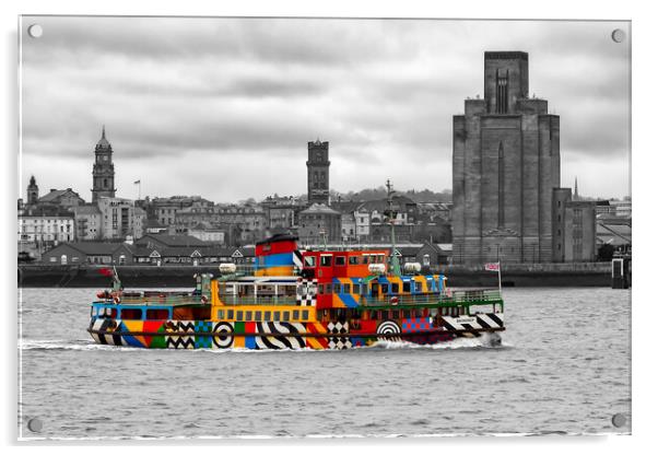 The Dazzle Ferry Acrylic by Roger Green