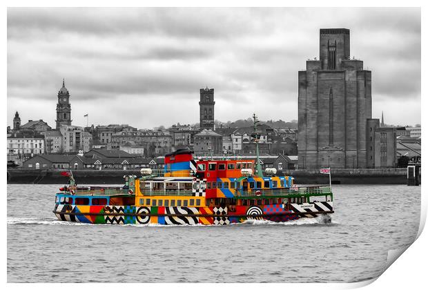 The Dazzle Ferry Print by Roger Green