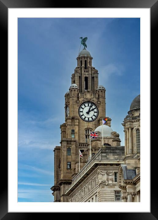 Liver Building in Liverpool  Framed Mounted Print by Roger Green