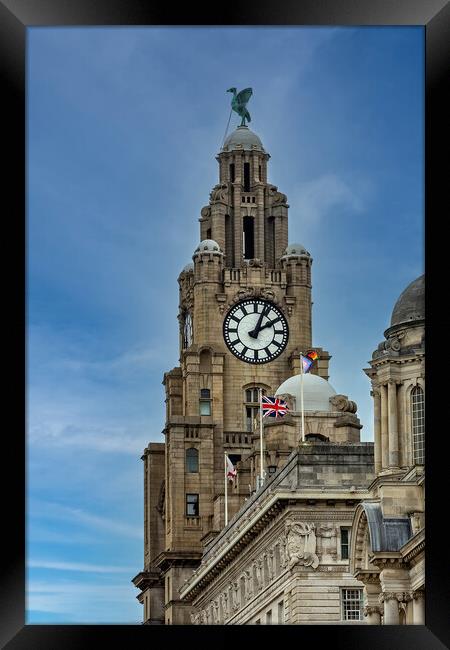 Liver Building in Liverpool  Framed Print by Roger Green